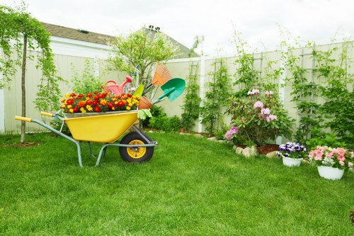 Finished landscaped garden in Sanderstead with stylish planting